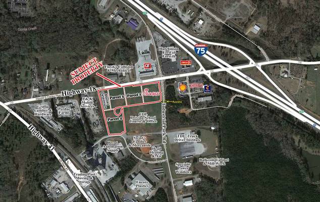 Industrial Park Dr at Hwy 18 - Industrial Park Drive at Highway 18